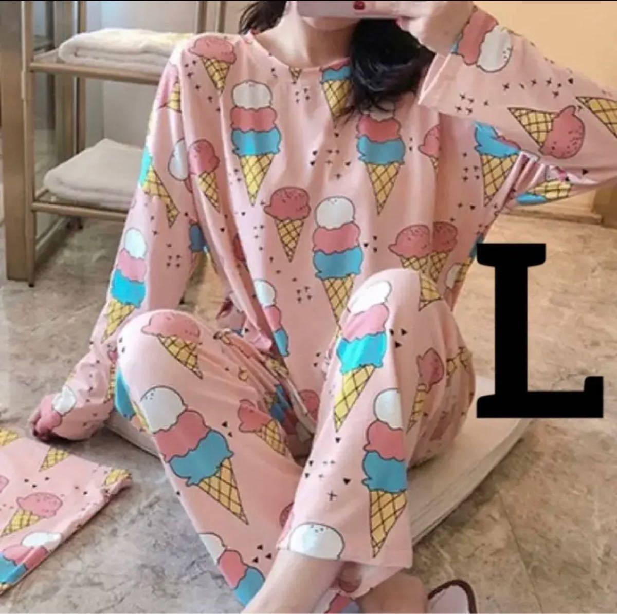 ちいかわ ハチワレ SPAO もこもこ パジャマ M 韓国限定 安価 4320円