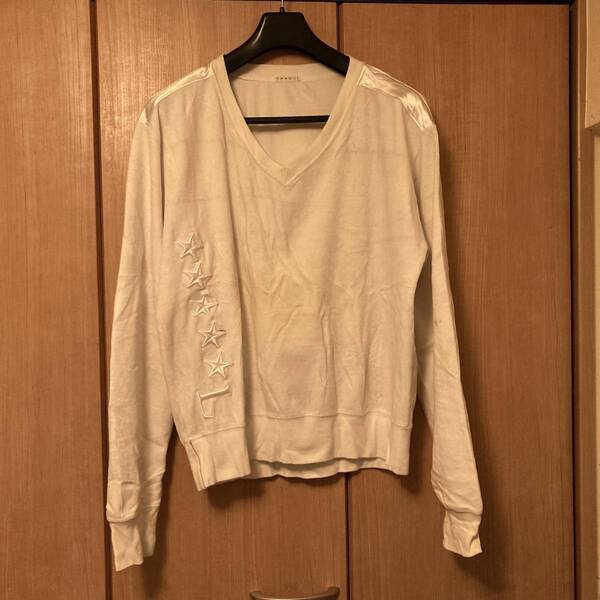 size M | ★★★★★L | スウェット Vネック トレーナー | ホワイト | ユナイテッドアローズ | SWEAT | WHITE 白 |