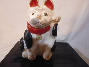  maneki-neko earth doll Mikawa maneki-neko old ... thing . earth toy 