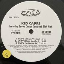 【12】1998年 USオリジナル盤 Kid Capri Featuring Snoop Doggy Dogg & Slick Rick Unify_画像3