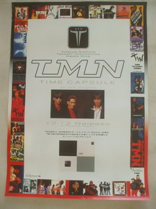 激レア！　1996当時物　B2ポスター　TMN　　TMネットワーク　TIME CAPSULE all the singles　小室哲哉　宇都宮隆　木根尚登