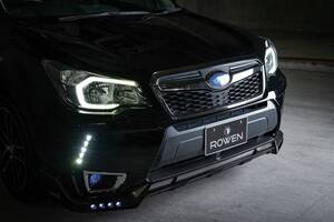 13-18 SUBARU FORESTER SJ STI-STYLE フロントGrillekit (GLOSS BLACK W. CHROME FRAME)