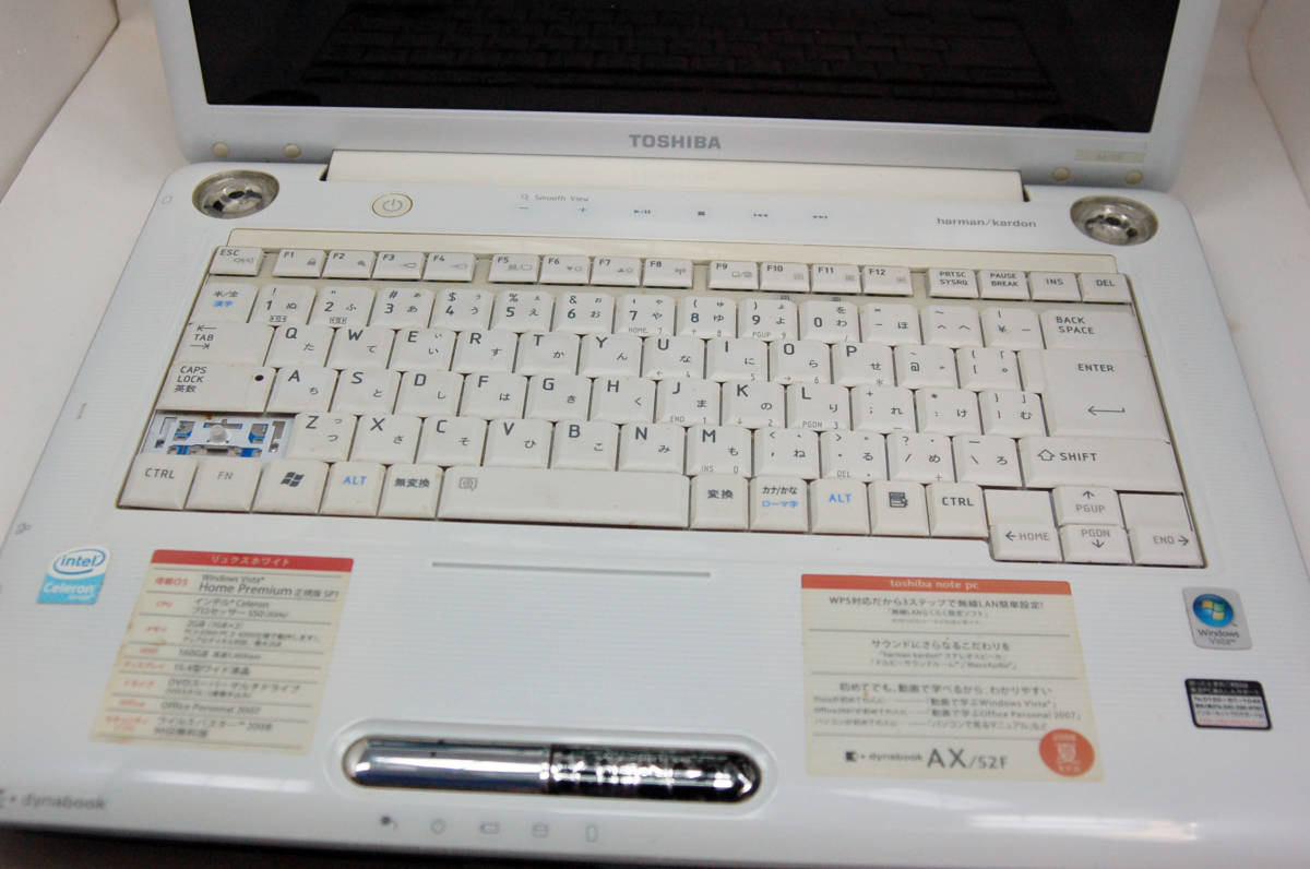 ジャンク品Toshiba/ dynabook AXF .4インチ/ Celeron