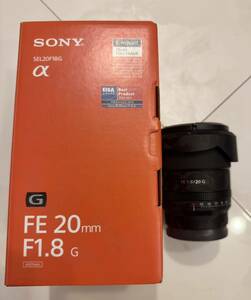SONY Sony FE 20mm F1.8 G SEL20F18G single-lens camera lens FX3 FX30 α7C α7S3 α7 as good as new mirrorless α1