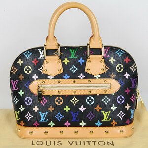 ルイ・ヴィトン M92646 アルマ マルチカラー 送料無料 【B10】 LOUIS VUITTON ノワール 黒 ハンドバッグ 長期保管品