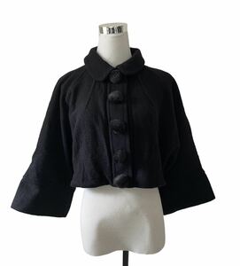 MARC by MARC JACOBS Mark Jacobs black black short coat L size winter feather weave outer jacket cropped pants height 