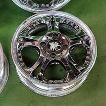 Weds Krenze★5JJ×14 OFF+45 PCD100-4H ハブ径；72mm 傷、汚れ、錆、塗装剥がれ等あり 4本 MADE IN JAPAN_画像3