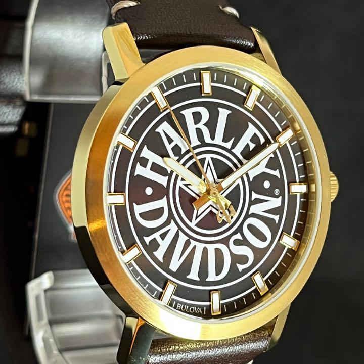 ヴィンテージ復刻 【Harley Davidson】Bulova/メンズ腕時計/激レア