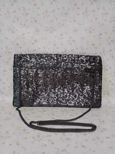  unused spangled chain shoulder 2WAY bag 