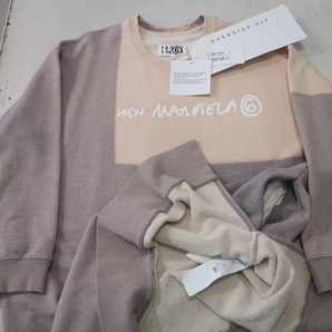 新品 定価91300円 メゾンマルジェラ MM6 21ss スウェット ワンピース ベージュ ブラウン レディース M L XL 2XL 3XL Maison Margielaロングの画像5