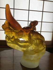 サルバドール・ダリ / ドーム工房 パート ド ベール Pate de verre ガラスオブジェ『 Rhinocerotype Chippendale 』1972年作品 限定136/150