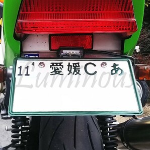 高輝度 LED/ナンバー灯/ナンバー/ステー/プレート フェンダーレス CBR1000RR CBR1100XX RVF1000 VFR400R RVF400R NS250F NS400F 汎用の画像6