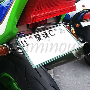 高輝度 LED/ナンバー灯/ナンバー/ステー/プレート フェンダーレス CBR1000RR CBR1100XX RVF1000 VFR400R RVF400R NS250F NS400F 汎用の画像5