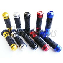 YZF-R1 YZF-R6 YZF-R25 YZF-R3 YZF-R125 FZR250/R FZR400/R TZR/250R/400R 汎用 Dy アルミ ハンドル ラバー グリップ バーエンド 銀_画像9