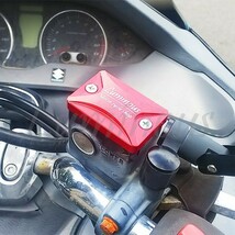 アルミ マスター/シリンダー/カバー/キャップ 赤 フロントブレーキ 250TR グラストラッカー NJ4BA NJ47A KLX650 KLX450 KLX300 KLX250_画像6