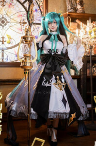 初音ミク 幻書啓世録 コスプレ衣装風(武器 ウィッグ 靴別売り)