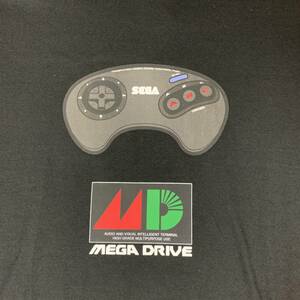 SEGA (セガ) - MEGA DRIVE メガドライブ Tシャツ メガドラ 半袖Tシャツ 家庭用ゲーム機 コンシューマ機 3Lサイズ 黒 (タグ付き新品未使用)