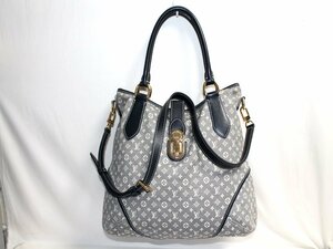 中古 LOUIS VUITTON エレジー モノグラムイディール M56697 アンクル 2WAY ショルダーバッグ ハンド トート バッグ ルイヴィトン USED品