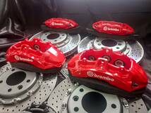 BMW X5/X6 X5M/X6M F70/E71 2008-2013 Brembo Brake System 6pot/405mm＆4pot/380mm 20インチ～_画像2