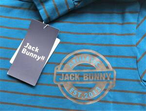 ◆Jack Bunny◆ジャックバニー◆長袖ボーダーモックシャツ◆6◆ブルー系