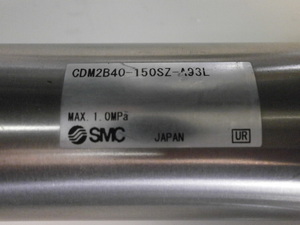 SR-17　SMC 【工業用】標準形エアシリンダ（CM2-Z Series）丸形（CDM2B40-150SZ-A93L）標準形（単動押出・引込み） センサ無　動作正常