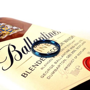 【彫金】1点限り◇3mm甲丸シンプルリング◇BLUE◇17号◇高級サージカルステンレス製◇ジュエリー磨き布付き◇指輪 プレゼントに