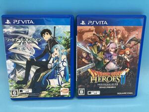 [A5053N145]PS Vita Sword Art online Lost song Dragon Quest Heroes II... ..... ...2 point set 