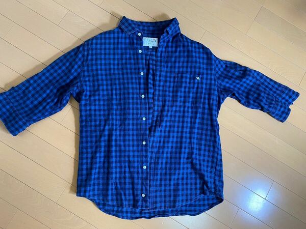 アーノルドパーマー　7部丈シャツ　サイズLL ◆青チェック