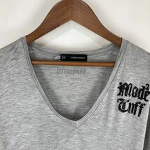 Dsquared2 DSQ2 ディースクエアード メンズ 半袖Tシャツ カットソー トップス ロゴ スパンコール レーヨン100% グレー 灰色 XSサイズ_画像3