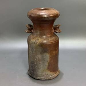 .24) Zaimei Bizen . ear attaching flower go in flower vase flower raw tea utensils 