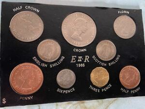記念硬貨 海外コインコレクションイギリス スコットランド E２R 1965-1966 エリザベス2世 チャーチル お宝発掘!?掘出物 レトロアンティーク