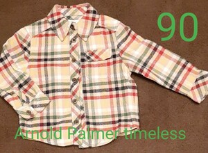 アーノルドパーマータイムレスArnold Palmer timeless 90 ネルシャツ チェックシャツ 長袖シャツ