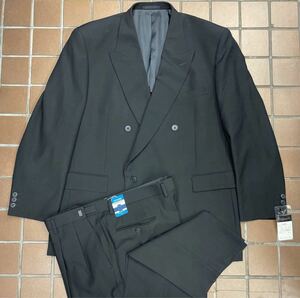 新品未使用　激安　ダブルスーツ　セットアップ　礼服　AB7 XL ブラック　黒/激安礼服セレクト