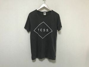 本物ティーシーエスエスTCSSコットンロゴプリント半袖TシャツメンズビジネススーツアメカジミリタリーSサーフ黒ブラック