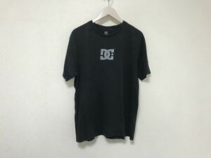 本物ディーシーシューズDCSHOESCOコットンロゴプリント半袖Tシャツメンズアメカジミリタリーサーフストリートスケーター黒ポルトガル製XL