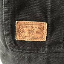 デッドストック! 90s Ralph Lauren Lauren Jeans Co. スエード ハンティングジャケット S ブラック ビンテージ 90年代 ラルフローレン 黒_画像5