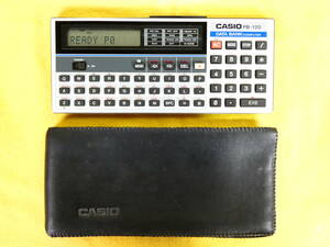 CASIO Casio PB-120 pocket computer pocket computer * electrification OK Junk @ postage 370 jpy (8676-4)