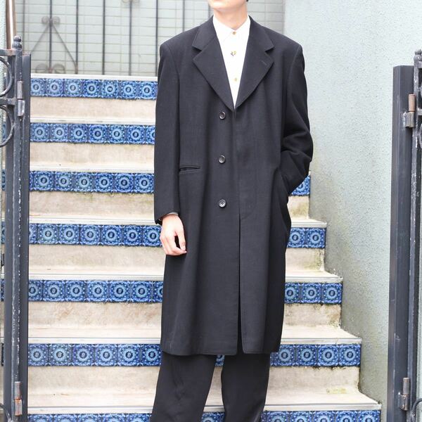 NORTON&SONS CASHMERE100% CHESTERFIELD COAT/ノートンアンドサンズカシミヤ100%チェスターフィールドコート