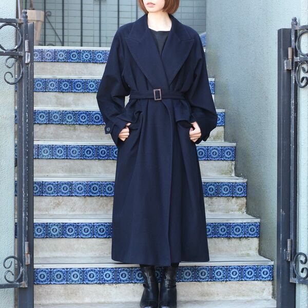 MAX MARA CASHMERE100% BELTED COAT/マックスマーラカシミヤ100%ベルテッドコート