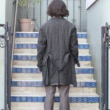 Y's YOHJI YAMAMOTO TWEED BELTED COAT MADE IN JAPAN/ワイズヨウジヤマモトツイードベルテッドコート3_画像2