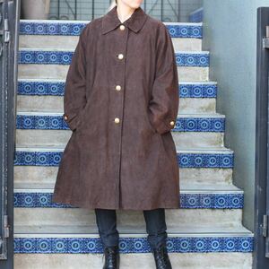 OLD GUCCI GOLD BUTTON LEATHER OVER COAT WITH WOOL LINER MADE IN ITALY/ Old Gucci золотой кнопка подкладка имеется кожа over пальто 