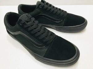  хороший!! стандартный VANS Vans OLD SKOOL PRO BLACK OUT Old school Pro затемненный чёрный 30cm US 12