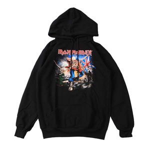 ag3●新品 黒 Lサイズ●アイアンメイデン IRON MAIDEN パーカー スウェットパーカ PARKA//バンド ロック パンク メタル