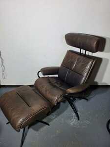 * -stroke less less *to-kyo- Star head rest attaching low back *.. reclining chair * Northern Europe furniture *noru way made * cow leather * eko -nes company *