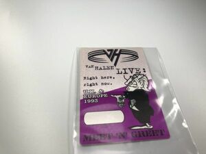 Van Halen 1993ツアー バックステージパス Meet’n Greet レア パープル #EVH-BPASS1993-PURPLE