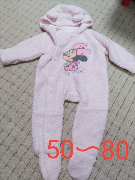 ベビー服 50~80 カバーオール おくるみ Disney ミニー