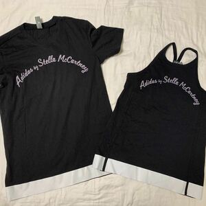 【adidas by stella mccartney 】Tシャツ　タンクトップ　セット　黒　ブラック