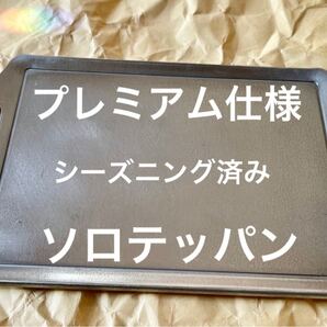 ソロシーズン到来　プレミアム仕様　ソロ鉄板　シーズニング済み　メスティンサイズ