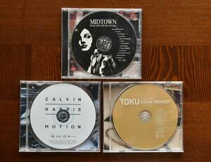 ＣＤ3枚。CALVIN　HARRIS　MOTION。MIDTOWN　living well is the best revenge。サンプル盤 TOKU　STEVIE　WONDER　sings　＆　plays　