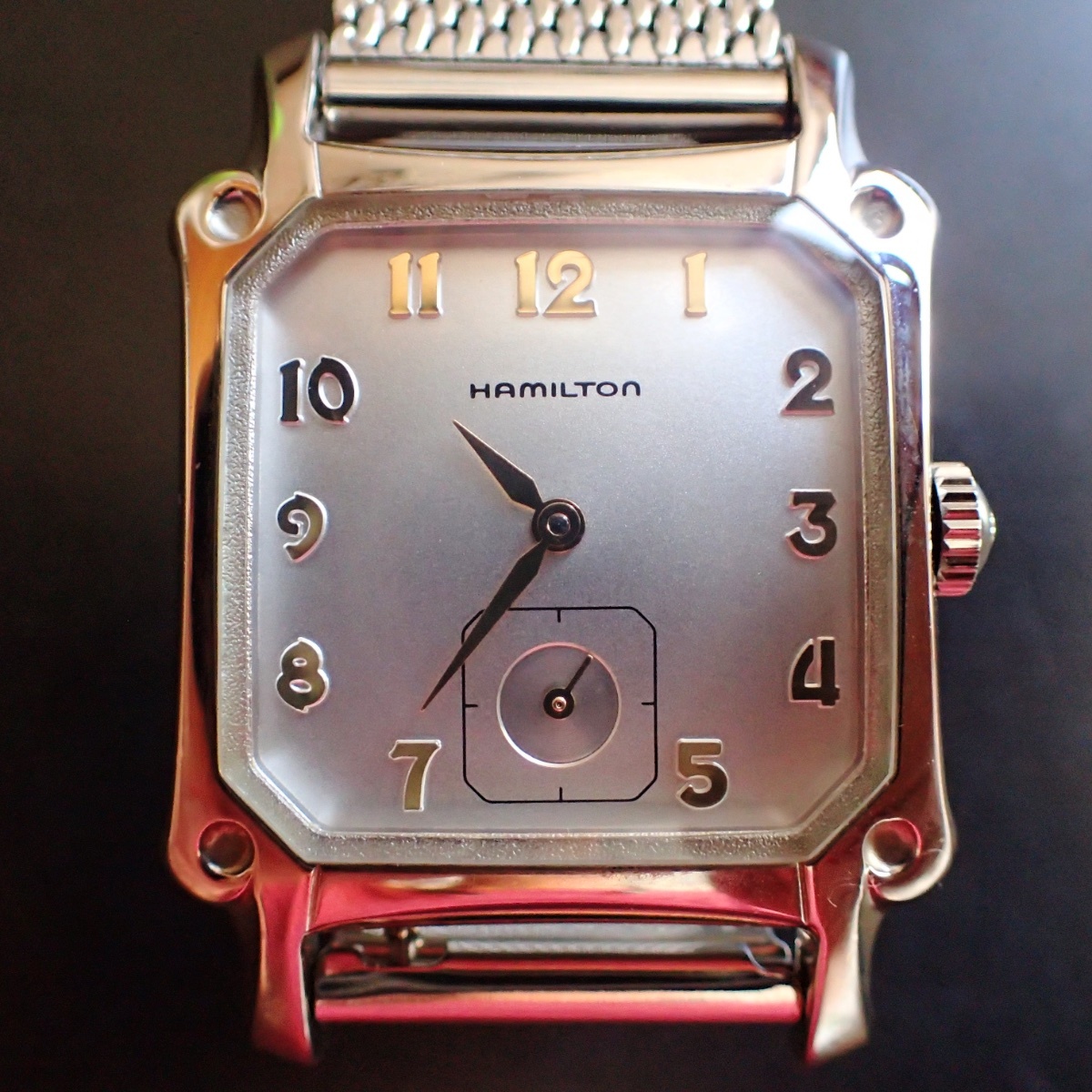HAMILTON ハミルトン 腕時計 シルバー バグリ スモセコ 年度末セール